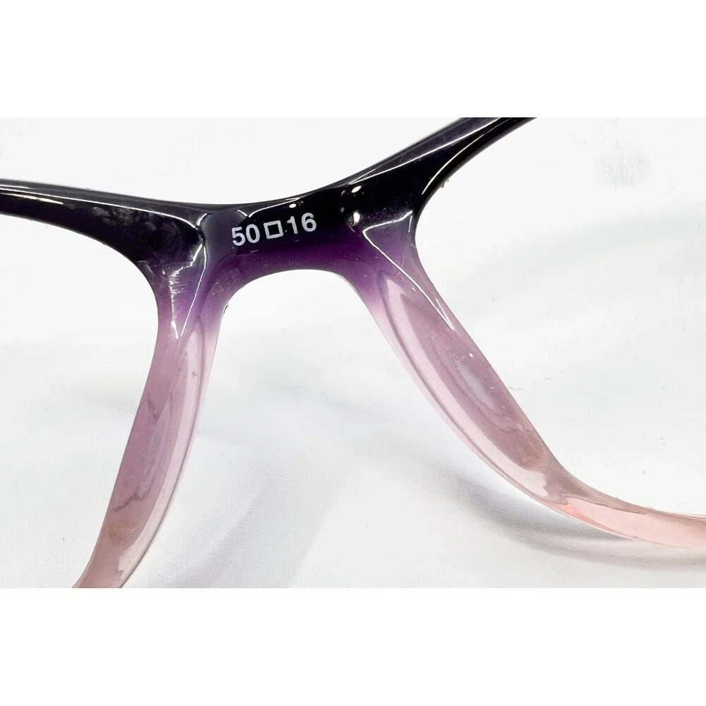 B.U.M. Equipment Eyeglasses Womens Violet Fade Cat Eye Frames 50-16-140